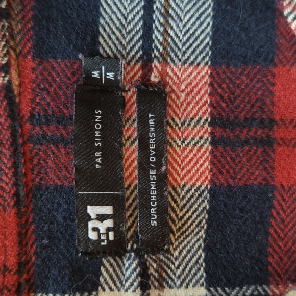 Le 31 Flannel Overshirt - Picture 3 of 6